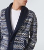 Zigzag wool cardigan