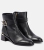 Clarice leather ankle boots