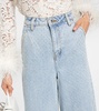 Embellished high-rise wide-leg jeans