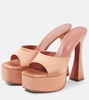 Dalida 140 satin platform mules