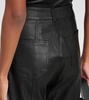 Benny high-rise leather straight pants