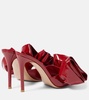 Gabrielle 105 ruffled patent leather mules