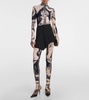 Tattoo Collection printed jersey catsuit