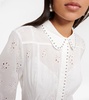 Embroidered Ease cotton shirt dress