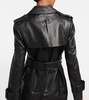 Murphy leather trench coat