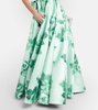 Merope strapless floral gown