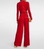 Veronica velvet wide-leg pants