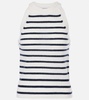 Myrick striped cashmere top