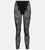 Cobra fishnet leggings