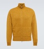 Snow Wander cashmere zip-up sweater