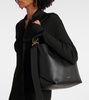 Folded Medium leather tote bag