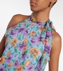 Dali floral silk top