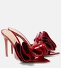 Gabrielle 105 ruffled patent leather mules