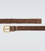 Braided suede belt