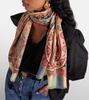 Paisley cashmere and silk scarf