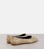 Marcie snake-effect leather ballet flats