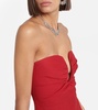 Strapless cady gown