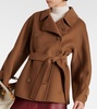 Wool wrap coat