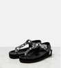 Brook metallic leather sandals