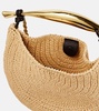 Sardine raffia-effect tote bag