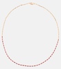 18kt rose gold necklace with rubies