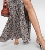 Floral silk maxi dress