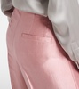 Slouchy Elegance satin wide-leg pants