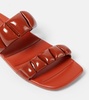 Leather slides