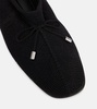 Black 'The Knitted' Ballerina Flats