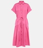 Canna tiered cotton shirtdress