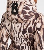 Ellya leopard-print belted ski jacket