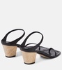 The City leather sandals