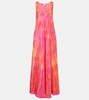 Camille silk maxi dress