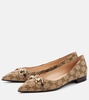 GG canvas ballet flats