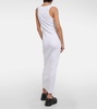 Ribbed-knit cotton jersey maxi dress