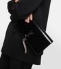 Kate brushed leather clutch w/ tassel