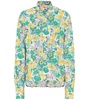 Floral cotton poplin shirt