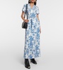 Annelie floral linen-blend maxi dress