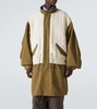 Aran wool-trimmed cotton jacket