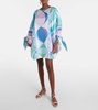 Pesci silk twill kaftan