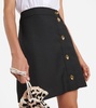 Asymmetric A-line miniskirt