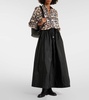 Lirica taffeta maxi skirt