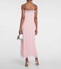 Lace-trimmed maxi slip dress