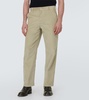 High-rise corduroy straight pants