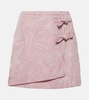 Jacquard wrap skirt