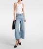 Ayla mid-rise cropped wide-leg jeans