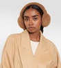 Camel hair and silk earmuffs