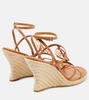 Capri Miller leather espadrille wedges