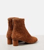 Intrecciato suede ankle boots