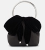 Bon Bon Small satin and velvet bucket bag